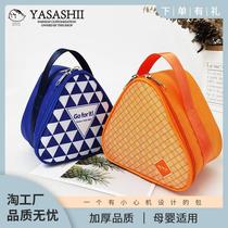 It just so happens that the lunch box portable insulation bag is thickened with aluminum foil primary school students office workers mini rice ball bag childrens lunch bag