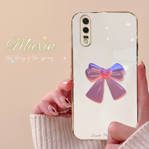 Huawei p20 mobile phone shell p20pro female new tloo butterfly knot plated soft shell emI-al00 lens full package anti-fall brief EML-AL00 fashion creative inn wind