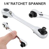 1 4 Quick Release Socket Drive Ratchet Spanner Adjustable T