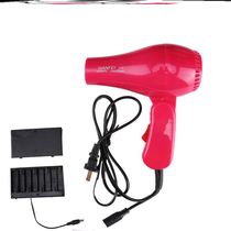 Hair dryer household student dormitory unplugged battery small usb rechargeable folding mute wireless hair dryer