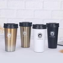 Creative New Pint Stainless Steel Vacuum Insulated Water Cup On-board Coffee Cup Portable lid with hand mug