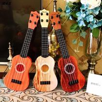 (Factory Goods Pass) Drainage Powder Children Music Guitar Simulation Midnumber Yukri Musical Instrument Violin Plastic Toy