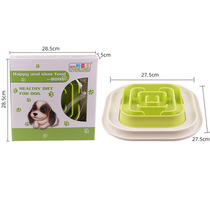 New pet Slow Food Bowl plastic cat dog food basin dog anti-choke dog bowl