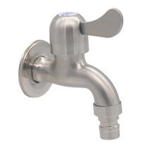 Faucet manufacturers 4 points single cold quick open faucet automatic sus304 stainless steel washing machine faucet