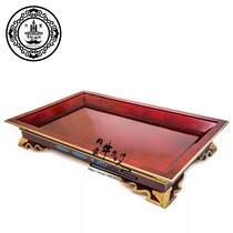 Hand-handled meat tray special tableware for Mongolian meals solid wood roasted whole lamb shank tray Mongolian special handmade tableware