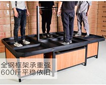 Supermarket fruit shelf display rack multifunctional fruit shelf vegetable shelf fruit and vegetable rack steel wood convenience store Wood