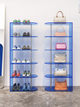 Shoe shop shoe rack display rack acrylic transparent rack clothing store shoe bag display rack hand-made boutique cabinet