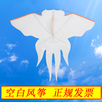 Zheng worry-free childrens painting blank graffiti kite hand-filled color homemade diy material package hand-painted teaching kite