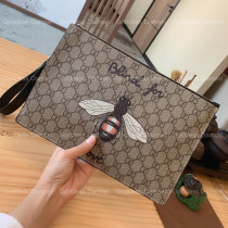 Upscale 2022 new mens hand held bag genuine leather fashion clip Handbag Letter Enveloping Hand Grab Bag Casual Big Hand Bag Man