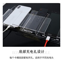Charging mobile phone TV storage box acrylic wall box air conditioning transparent wall hanging box remote control wall storage rack