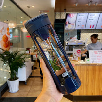 Glass home office tea cup filter water Cup portable men and women cute simple creative insulation Cup Korean version