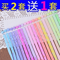 Star paper origami color luminous star paper fluorescent luminous five-pointed star star weaving childrens handmade