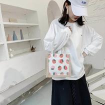 Lunch bag KWY small Japanese cloth bag female small fan pull box chain rice cute hand bag office worker handbag