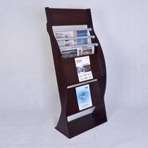 Commercial office wooden advertising racks magazines newspapers and periodicals racks a variety of choices wooden display propaganda racks customized