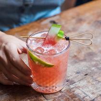  100 scissors Cocktail sign Martini Olive sign Decorative Bamboo sign Fruit sign Cocktail needle fruit