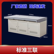Quadruple stainless steel custom luxury console monitoring console cabinet computer room platform triple double
