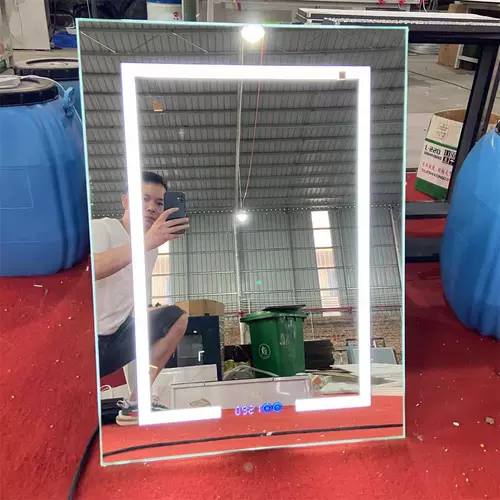 Межметаллическое энергетическое зеркало из нержавеющей стали из алюминиевого сплава по индивидуальному заказу, умная дверь шкафа, санитарный шкаф для ванной комнаты с легкой стальной незапотевшей стеклянной зеркальной дверью, новый продукт