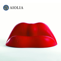 Alien sofa personality creative fashion balcony small sofa girl heart flame red lips designer sofa