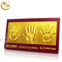 Jinshuo hand model business hand printing mud adult Press handprint Opening Ceremony event commemorative medal guest sign-in ceremony