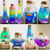 Wishing bottle star bottle rainbow bottle ocean bottle jewelry material package birthday gift cork drift bottle