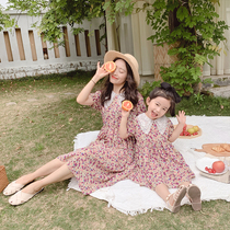 KV Girl Shatter Dress With Dress Summer Dress 2022 New Ocean Gas Mother Woman Dress Fairy Skirt Girl Snowspun Princess Nepotism