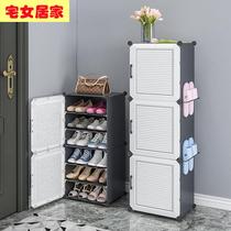 Shoe frame with cabinet door and shoe cabinet household door 2022 new explosive introductory cabinet with cabinet network red easy balcony upper