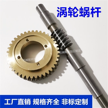 Worm gear and worm non-standard custom small modulus spur tooth brass turbine 1 mode 2 mode gear accessories ZA type worm gear