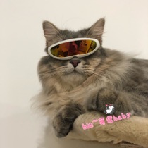 Home New pet space sunglasses Cat accessories Photo accessories Modeling funny glasses Pet sunglasses