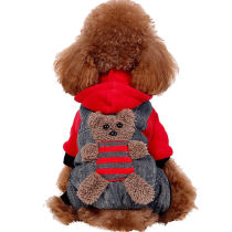 Dog clothes Teddy spring and autumn four-legged clothes thin two-legged clothing than bear pet small dog puppies autumn and winter clothes