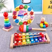 Early childhood children baby eight-tone hand knock piano small xylophone 8 months baby puzzle musical instrument toys 1 one 2 and a half years old 3 early education