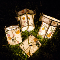 Creative Mid-Autumn Festival lantern diy hand-held lantern Lantern antique childrens luminous palace lantern material package