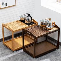 Tea car small number mobile tea table small tea table living-room Sofa Side Cabinet Home Tea Tray Integrated Tea Table