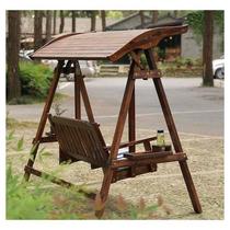 Outdoor Autumn Thousands Embalming Solid Wood Carbonated Adult Hanging Chair Indoor outdoor courtyard Villa Wood Top Slug Swing-Garden rocking chair