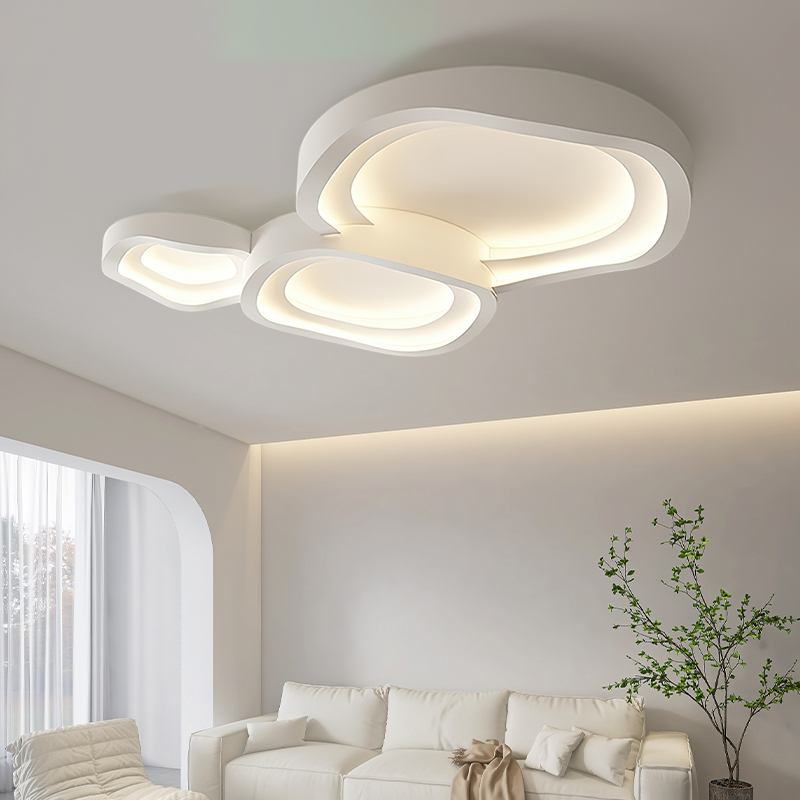 Living room light 2023 new minimalist modern cream wind cloud cloud atmosphere hall main light designer Zhongshan lighting fixtures