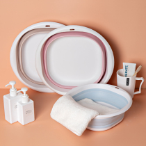 Foldable washbasin Student washbasin for dorm Portable travel plastic compression basin Folding water basin for home