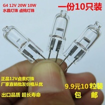 12V20W bulb G4 LED low voltage lamp beads 10W crystal lamp two-pin small pin bulb halogen tungsten lamp