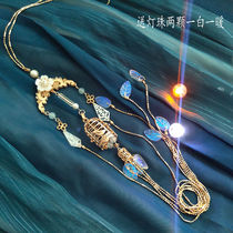 Moon cage light bright original forbidden step luminous Hanfu jewelry tassel waist skirt pressure skirt ancient waist hanging