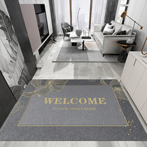 No-wash entrance floor mat light luxury porch mat Home Gate entrance carpet can scrub pvc doormat