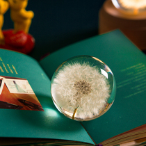 Creative Dandelion Crystal Ball music box for girlfriend gift Wooden crystal Ball music box girls  Day gift