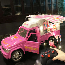 Childrens baby electric large remote control charging ice cream truck will glow car girl toy car over 3 years old