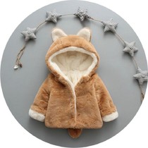 Infants and young men and women baby winter cotton-padded clothes girls winter mao mao yi cotton-padded jacket plus velvet thickening coat out cotton
