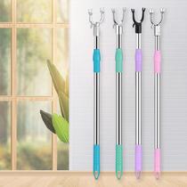 Stainless Steel Brace Rod Home Clotheshorse telescopic lengthened clothes fork Hanging Clothes Rod Sunning Rod Closeout Picking and Dressing Rod