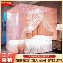 Mosquito net encryption Home Single door Princess Wind 1 2 Double beds 1 5 m 1 8 m Floor tatters 1 0 m Dormitory