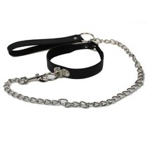 BDSM Collar Sexy Leash Ring Steel Chain Slave Bondage Toys F