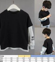 The pattern of the meat dumplings T336 childrens fake two sweater patterns