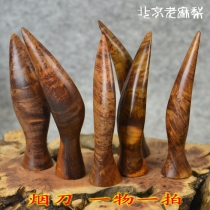 Ma pear pimple tobacco knife pipe utensils full of flowers old solid wood hand play gifts a piece of hand manufacturers