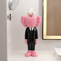 Doll light luxury toilet roll paper tube Nordic desktop living room toilet creative tissue box simple floor ornaments