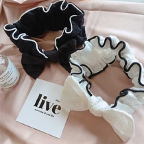 Koreas new spring and Summer cotton bow wash face hair band makeup mask headband hair band hair band hair accessories