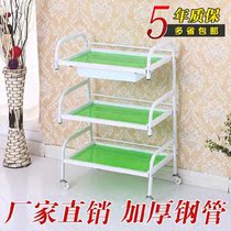 Three-tier workbench with drawers High-end storage storage display stable beauty salon special cart storage rack