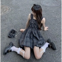 Hipster Pair Dress Summer Japanese Soft Girl Cute Wooden Ear Bow Trunk Wrap Dress Women
